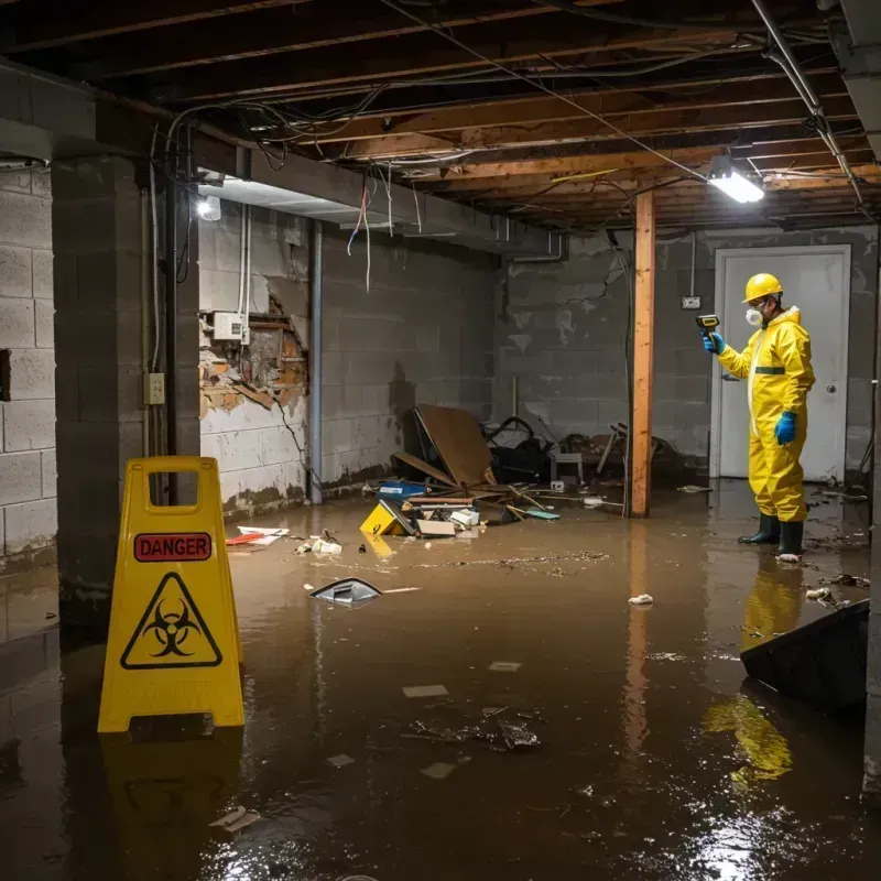 Flooded Basement Electrical Hazard in Cheyenne County, CO Property