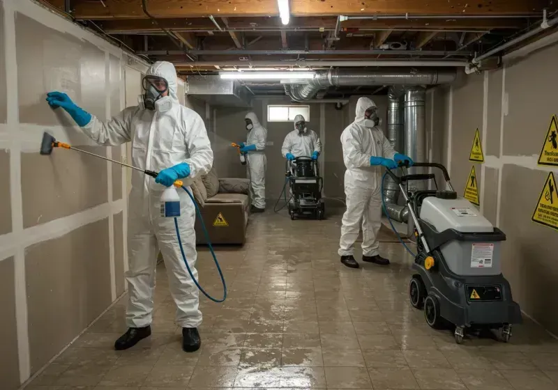 Basement Moisture Removal and Structural Drying process in Cheyenne County, CO